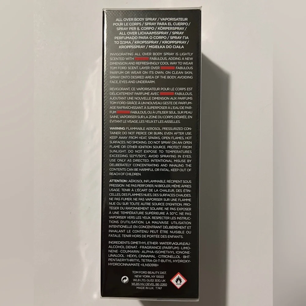 Tom Ford F*#$%ing Fabulous All Over Body Spray 4 oz